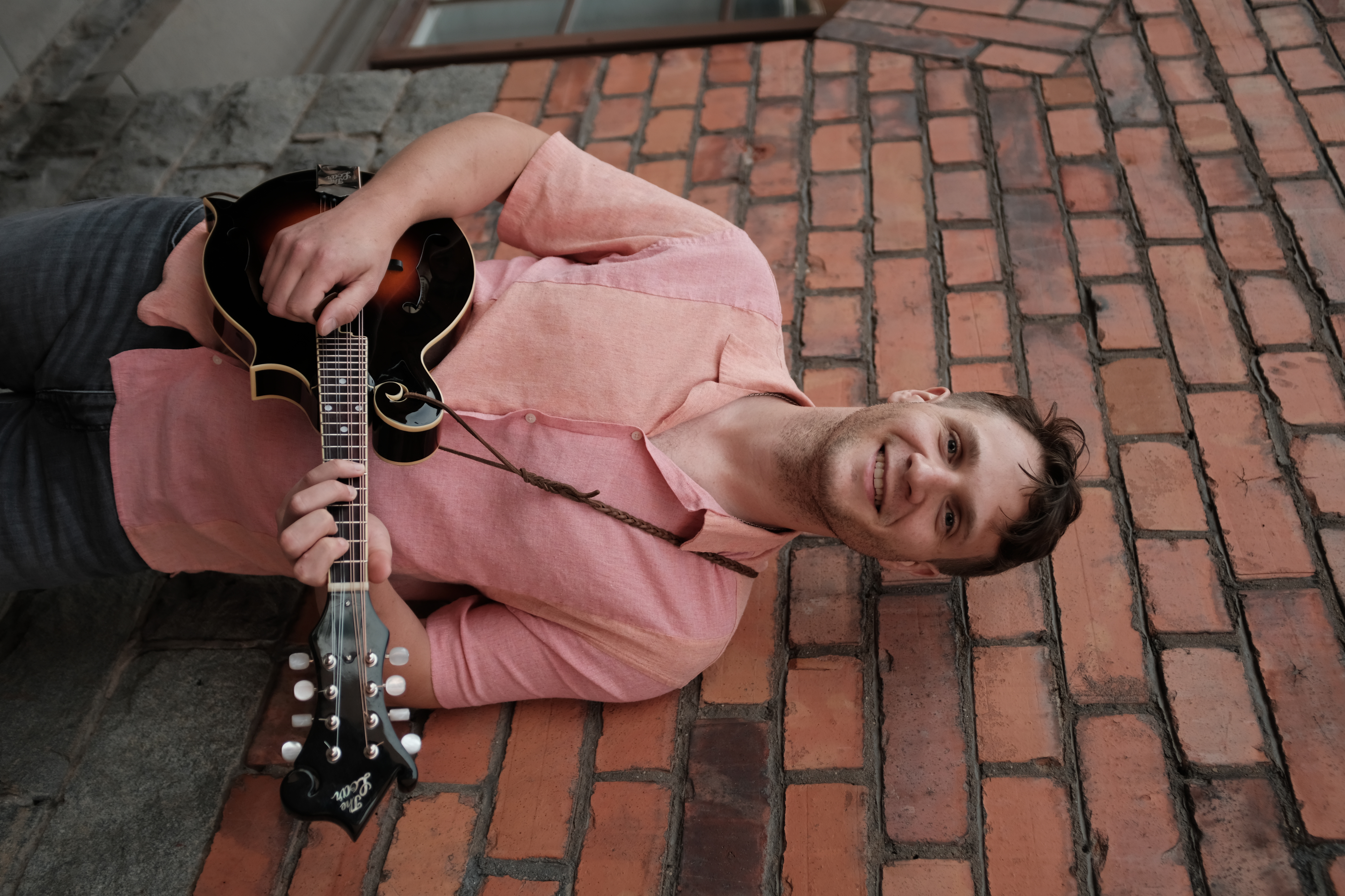 Zack Lipton with mandolin